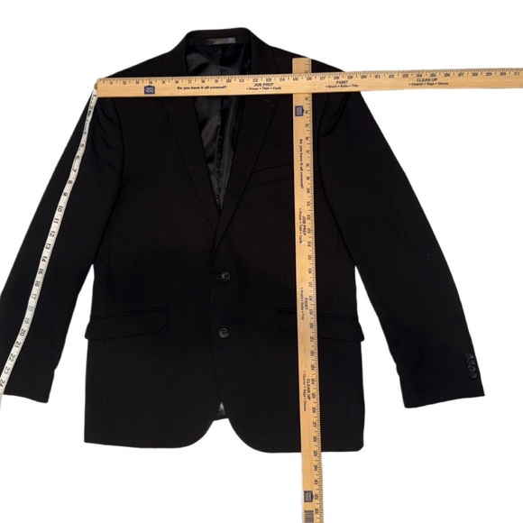 Kenneth Cole REACTION Techni-Cole Men’s Black 2-Button Blazer Jacket 42R - Picture 8 of 10